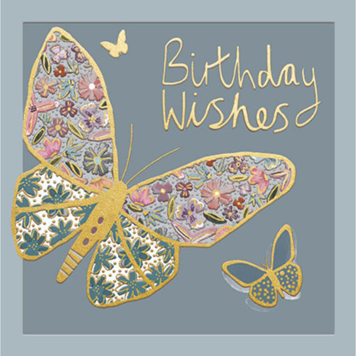Picture of BIRTHDAY WISHES BUTTERFLY CARD